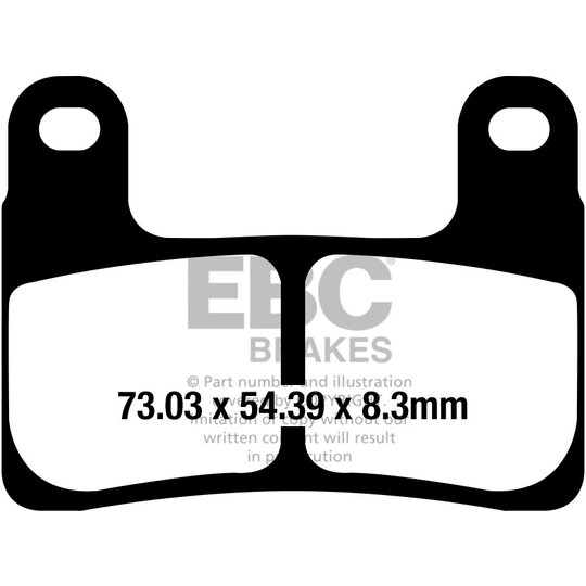 Brzdové obloženie EBC GPFAX724HH