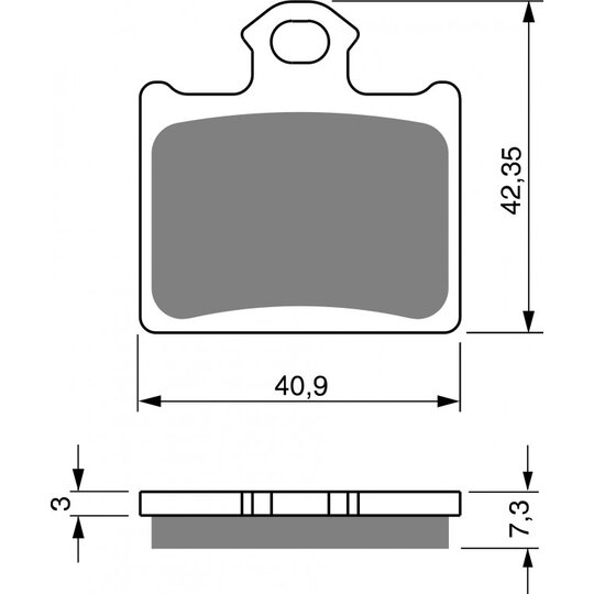 Brzdové obloženie GOLDFREN 297 S33 OFF-ROAD Zadná