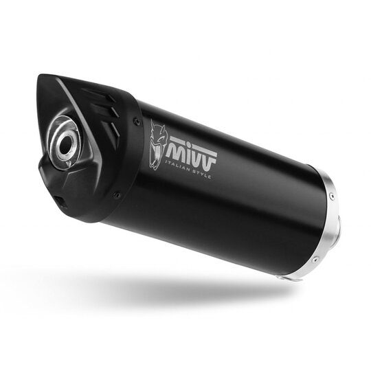 Koncovka výfuku MIVV MOVER MV.PG.0001.LV Čierne lakovaná nehrdzavejúca oceľ