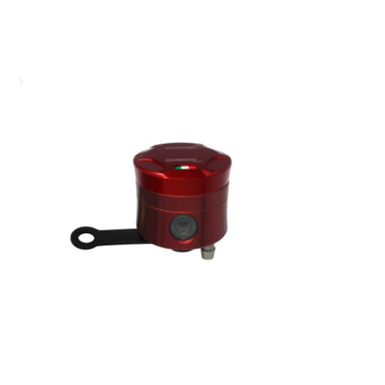 Nádržka na  brzdovú kvapalinu ACCOSSATO CNC-worked straight bracket included červené