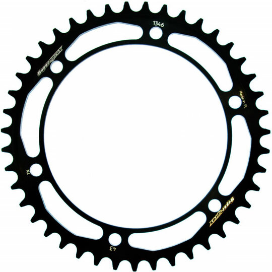 Reťazová rozeta SUPERSPROX RFE-1346:43-BLK čierna 43T, 525