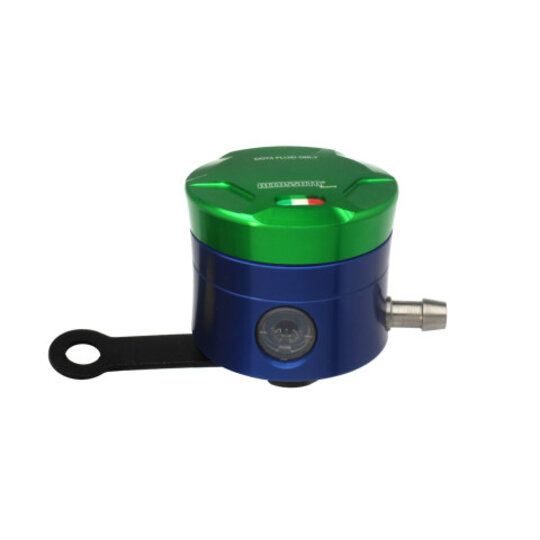 Nádržka na  brzdovú kvapalinu ACCOSSATO CNC-worked straight bracket included zelená