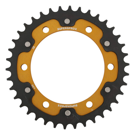 Reťazová rozeta SUPERSPROX STEALTH RST-499:38-GLD zlatá 38T, 530