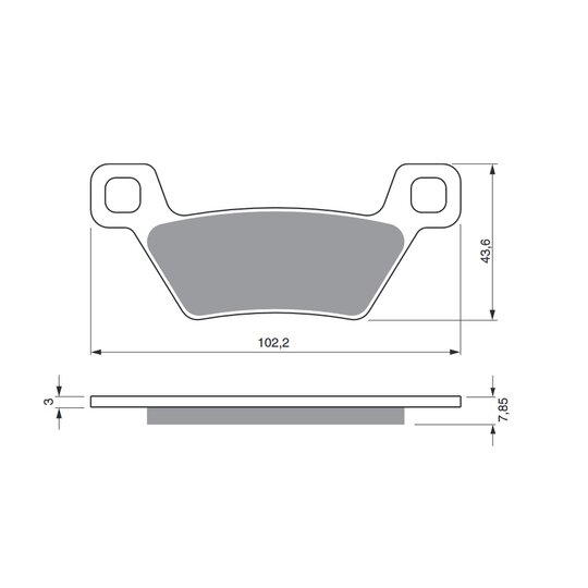 Brzdové obloženie GOLDFREN 316 AD  STREET