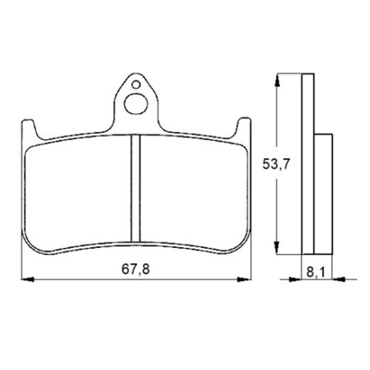 Brzdové obloženie ACCOSSATO AGPA122 EV1