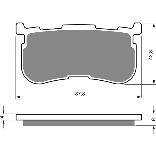 Brzdové obloženie GOLDFREN 353 AD (1 sada =4  ks)