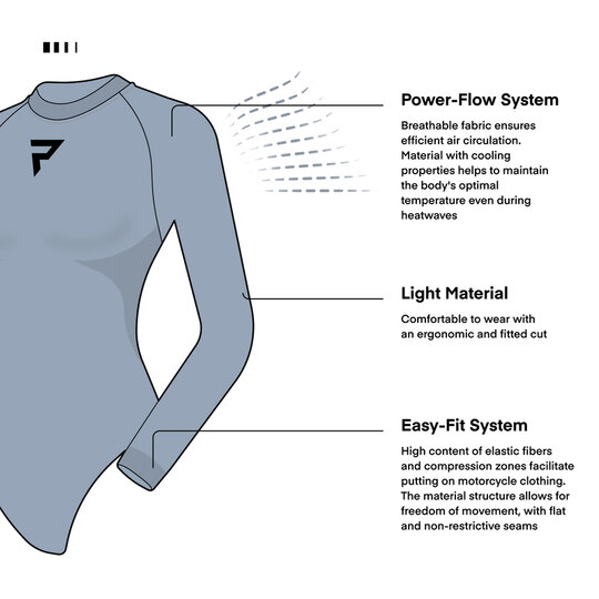 Rebelhorn body termo freeze ii - dámsky vrch / čierne - 278056_ZAL691958