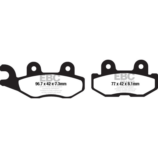 Brzdové obloženie EBC FA675TT