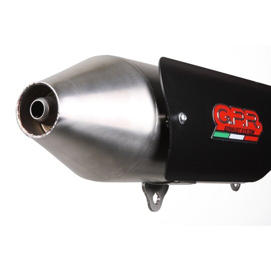 Slip-on exhaust GPR POWER BOMB SCOM.202.BOMB Brushed Stainless steel including removable db killer