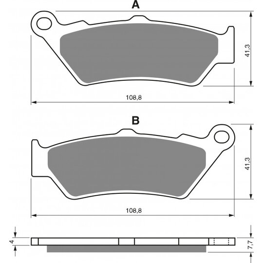 Brzdové obloženie GOLDFREN 106 AD  STREET