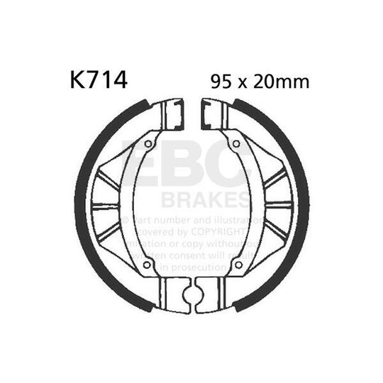 Brzdové čeľuste -sada EBC K714