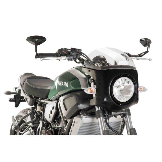 Plexi na motorku PUIG SEMI-FAIRING 8934W matná čierna priehľadné