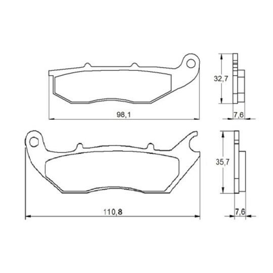 Brzdové obloženie ACCOSSATO AGPA160 ST