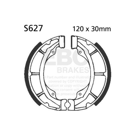 Brzdové čeľuste -sada EBC S627