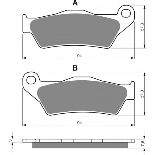 Brzdové obloženie GOLDFREN 031 K1