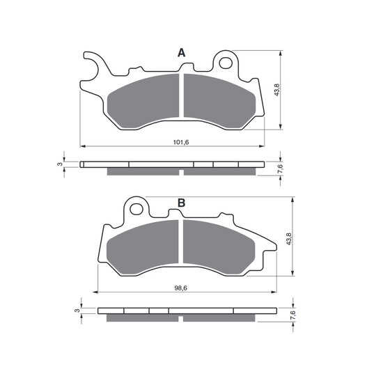 Brzdové obloženie GOLDFREN 396 S3