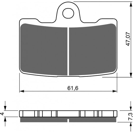 Brzdové obloženie GOLDFREN 269 AD (1 sada =4  ks)