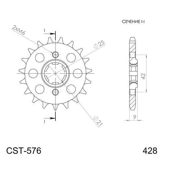 Reťazové koliečko SUPERSPROX CST-576:18 18T, 428