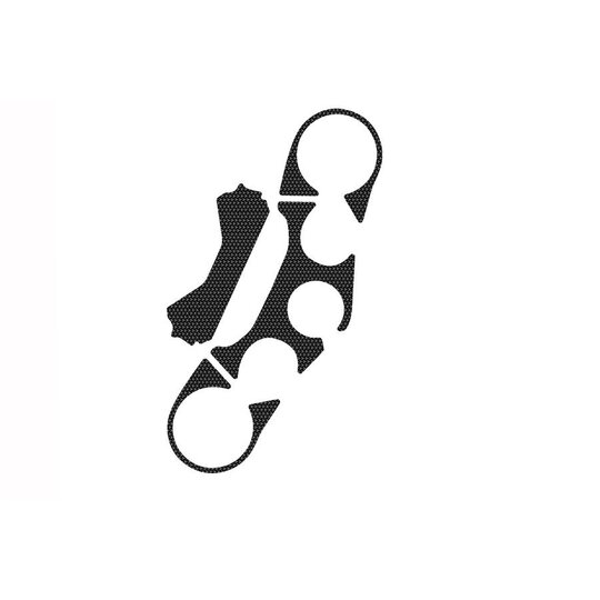 Ochranné nálepky na "okuliare" PUIG NAKED 7446U sivá