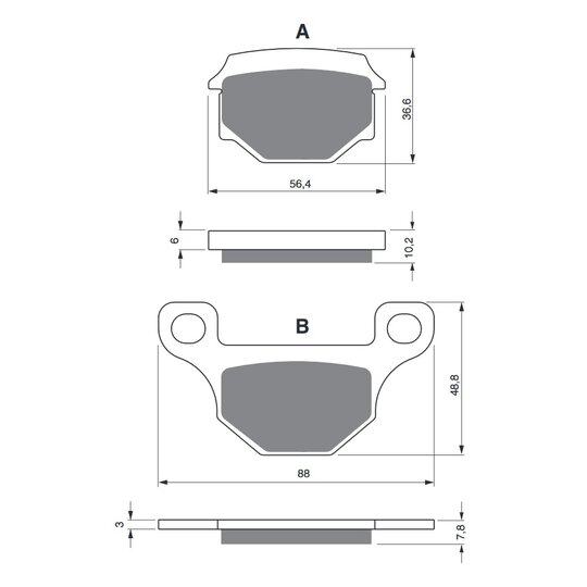 Brzdové obloženie GOLDFREN 289 S33 OFF-ROAD