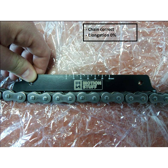 Motorcycle chain checker tool