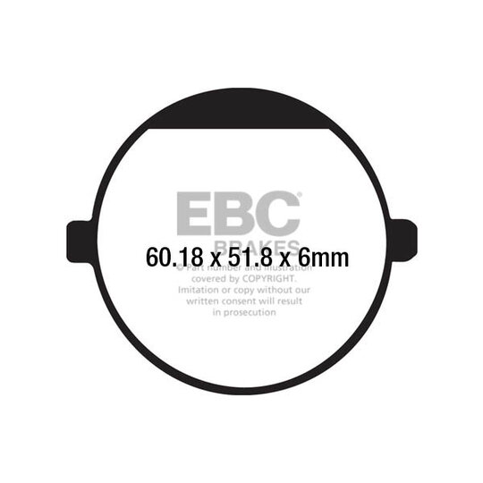 Brzdové obloženie EBC FA198