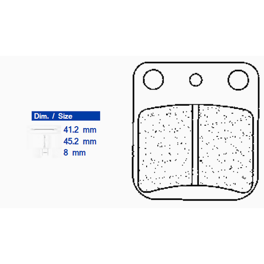 Brzdové obloženie CL BRAKES 2408 X59