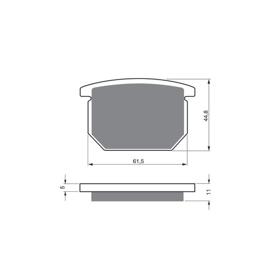 Brzdové obloženie GOLDFREN 138 AD  OFF-ROAD FRONT