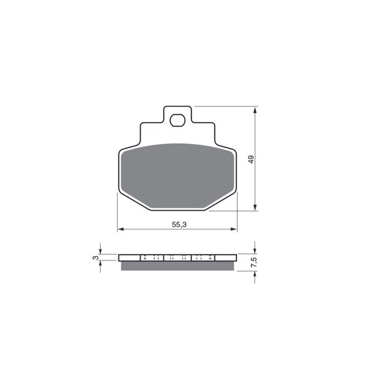 Brzdové obloženie GOLDFREN 186 S3