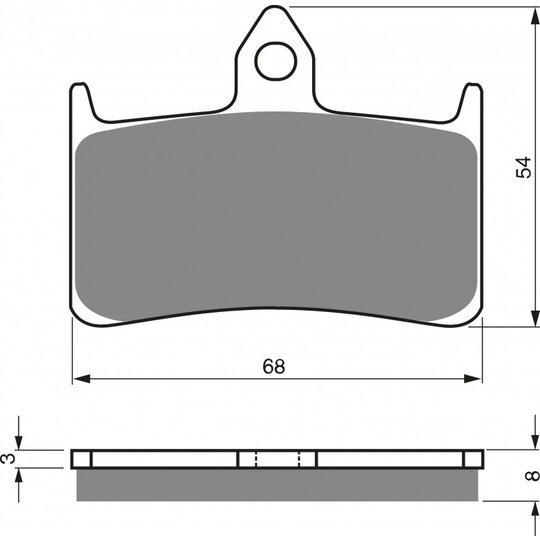 Brzdové obloženie GOLDFREN 069 S33 STREET FRONT