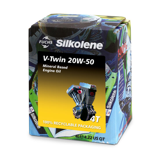 Motorový olej SILKOLENE V-TWIN 20W-50 MINERAL 4 l