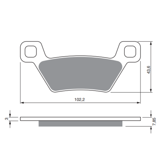Brzdové obloženie GOLDFREN 316 S33 STREET FRONT