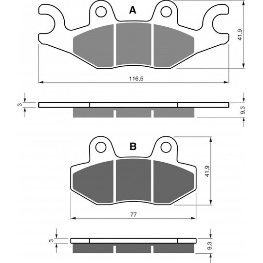 Brzdové obloženie GOLDFREN 329 AD  STREET