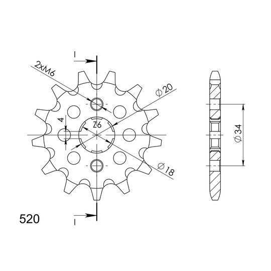 Reťazové koliečko SUPERSPROX CST-328:15 15T, 520