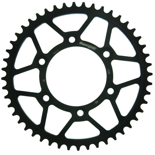 Reťazová rozeta SUPERSPROX RFE-735:48-BLK čierna 48T, 520