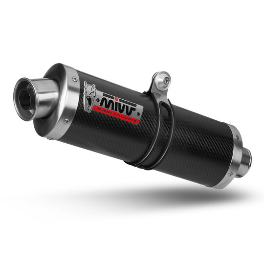 2 koncovky výfuku MIVV OVAL Y.014.L3 Karbón MALÝ