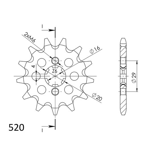 Reťazové koliečko SUPERSPROX CST-422:13 13T, 520