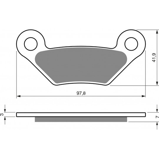 Brzdové obloženie GOLDFREN 356 AD  OFF-ROAD FRONT