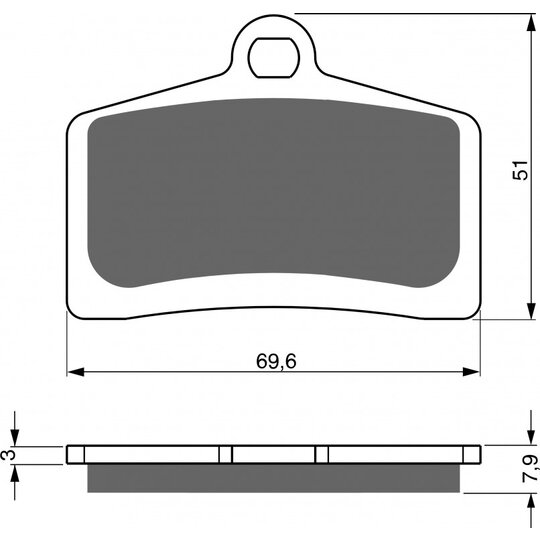 Brzdové obloženie GOLDFREN 233 S33 STREET FRONT
