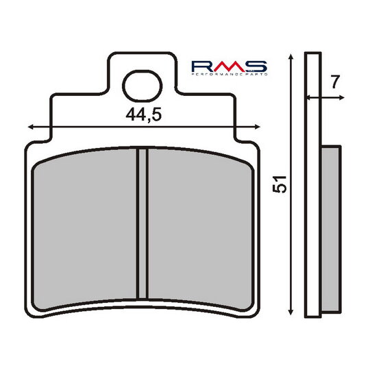 Brzdové obloženie RMS 225100500 organické