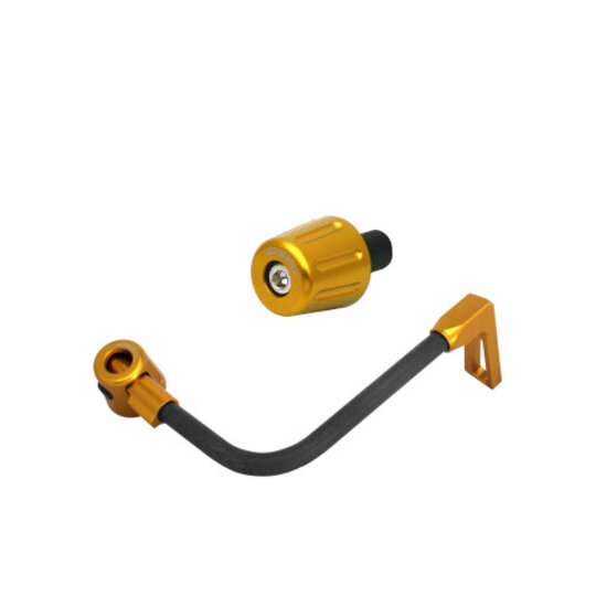 Lever guard ACCOSSATO with black hose and joint right, carbon