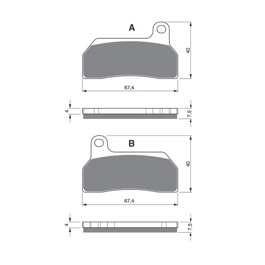 Brzdové obloženie GOLDFREN 259 S33 STREET FRONT