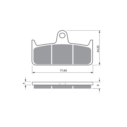Brzdové obloženie GOLDFREN 301 GP6