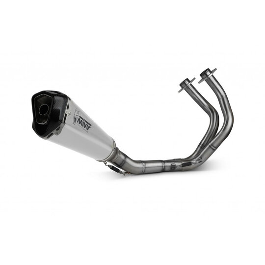 Výfuk kompletný 2x1 MIVV DELTA RACE K.044.LDRX Oceľ/karbónová koncovka