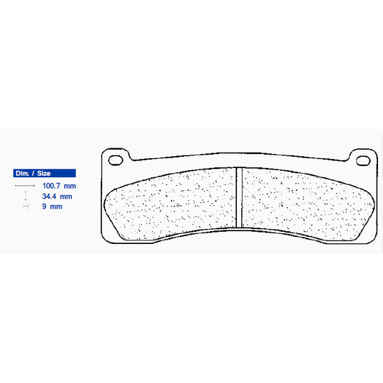 Brzdové obloženie CL BRAKES 2720 C60 (C59)