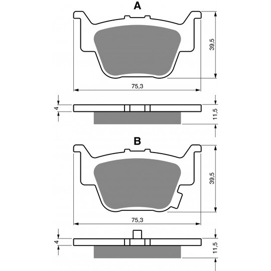 Brzdové obloženie GOLDFREN 399 S3