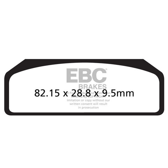 Brzdové obloženie EBC GPFAX611HH