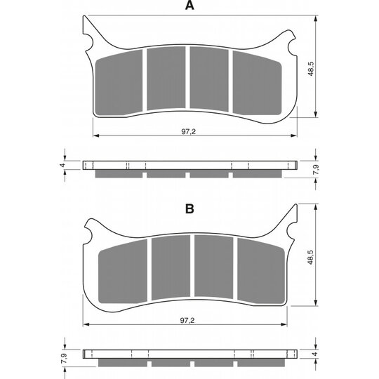 Brzdové obloženie GOLDFREN 212 GP6