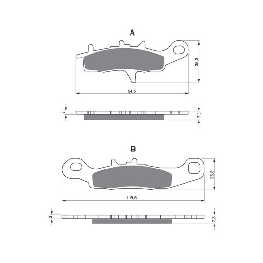 Brzdové obloženie GOLDFREN 245 K1