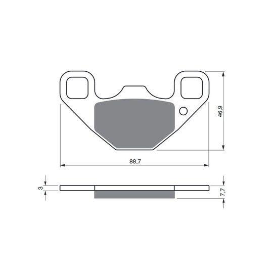 Brzdové obloženie GOLDFREN 337 S33 OFF-ROAD Zadná